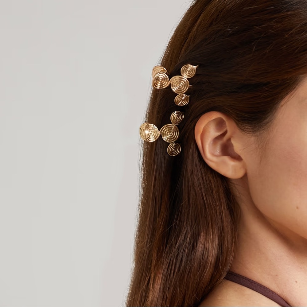 Cult Gaia Gold Spiral Hair Clip